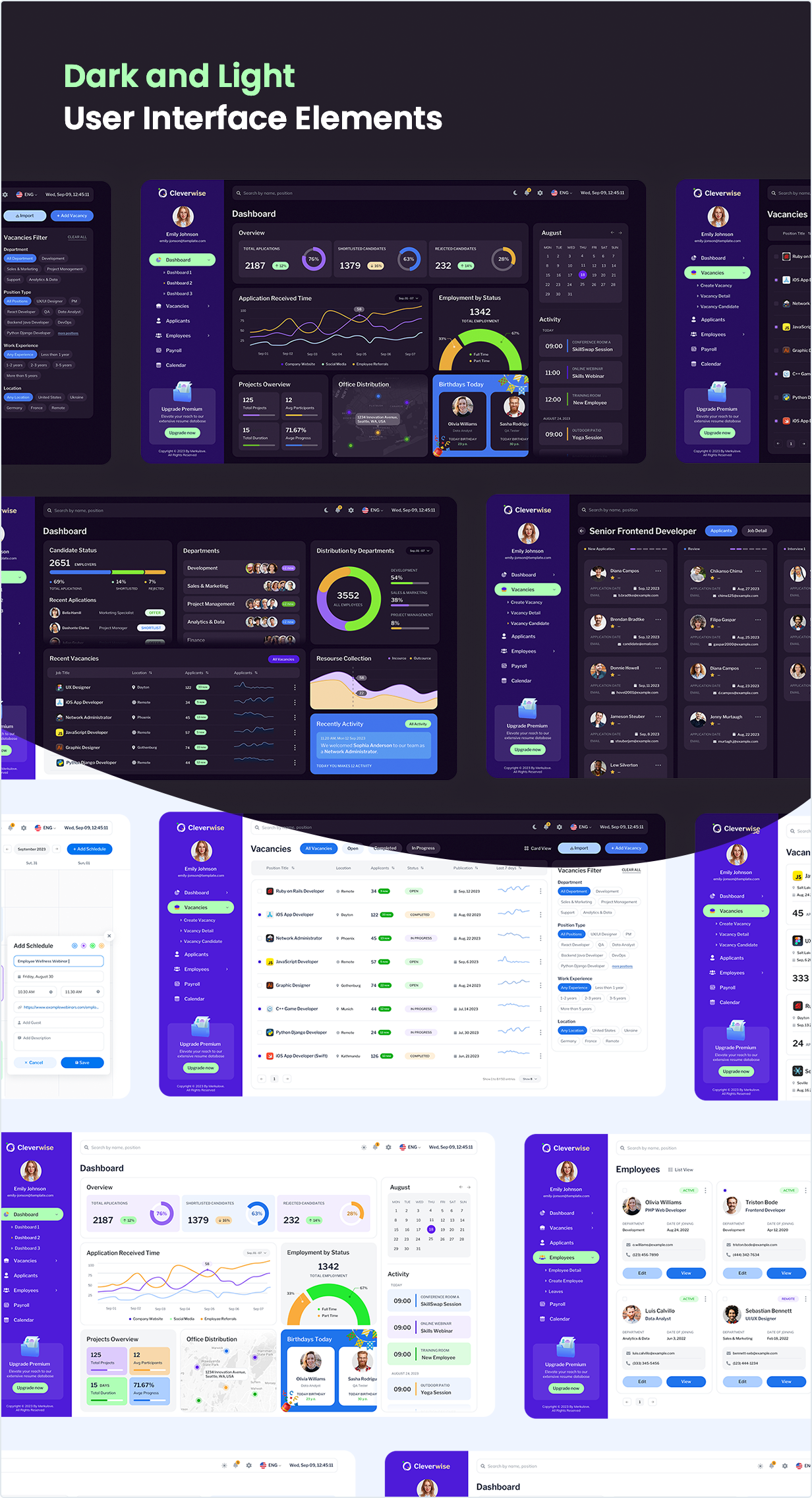 Dark and Light User Interface Elements