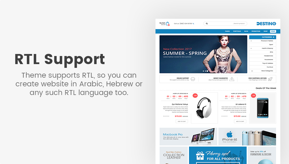 SW Destino - WooCommerce Theme