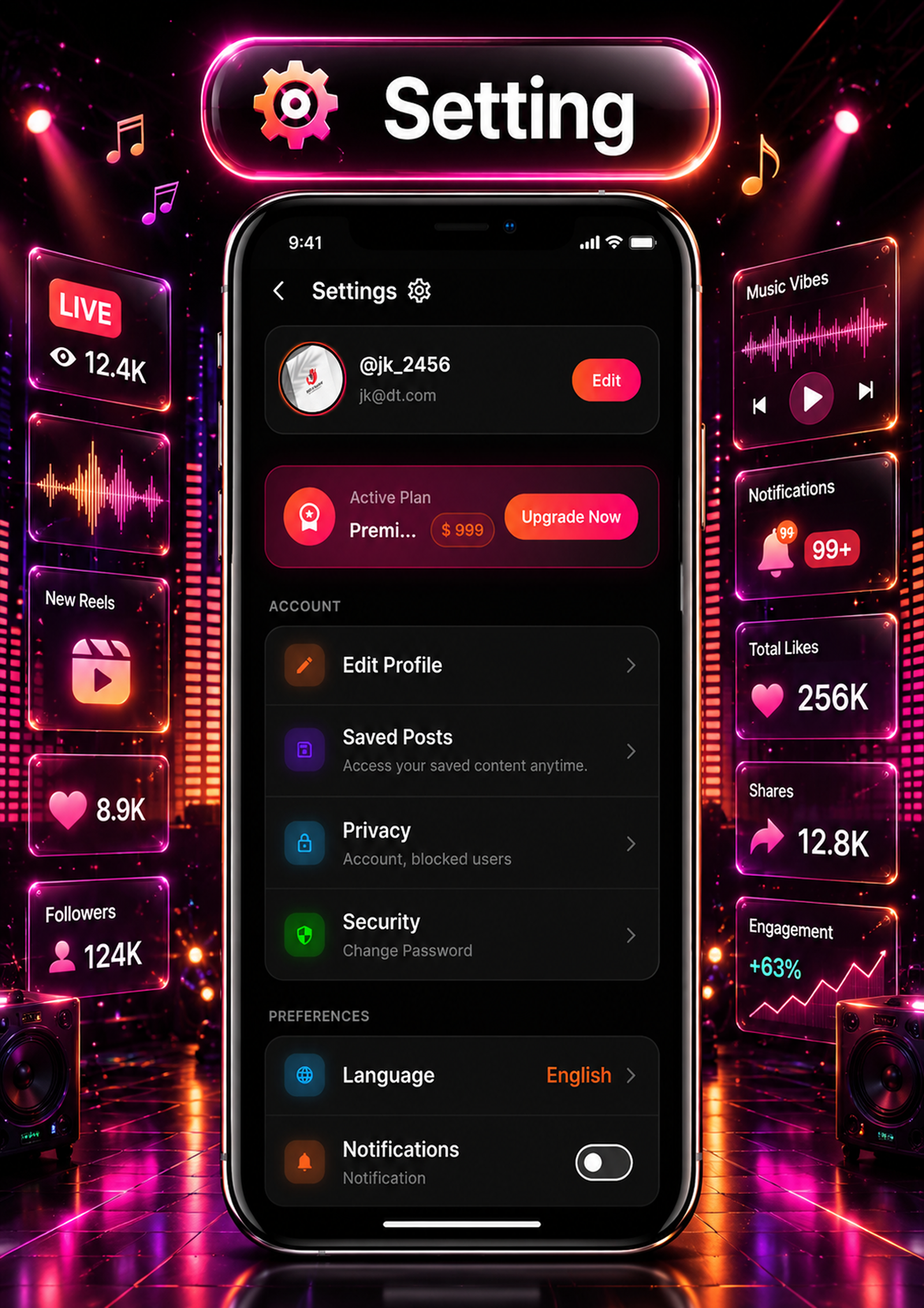 DTTrends – TikTok Clone | Reels, Live Streaming, PK Battle, Story, Feed, Chat | Flutter App - 28