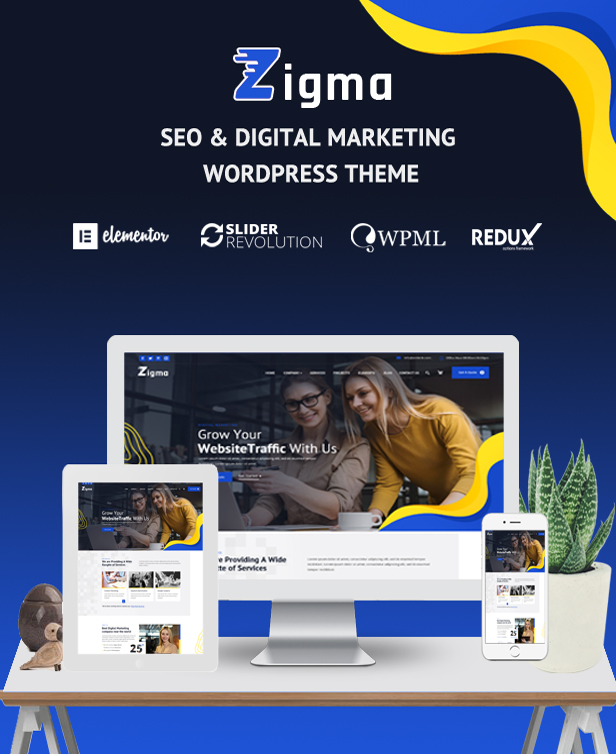 Zigma – SEO & Digital Marketing WordPress Theme - 1