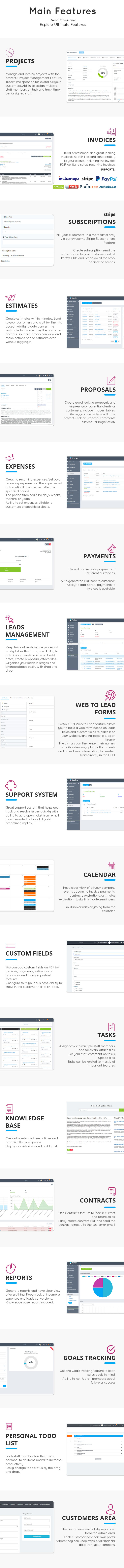 Perfex CRM features