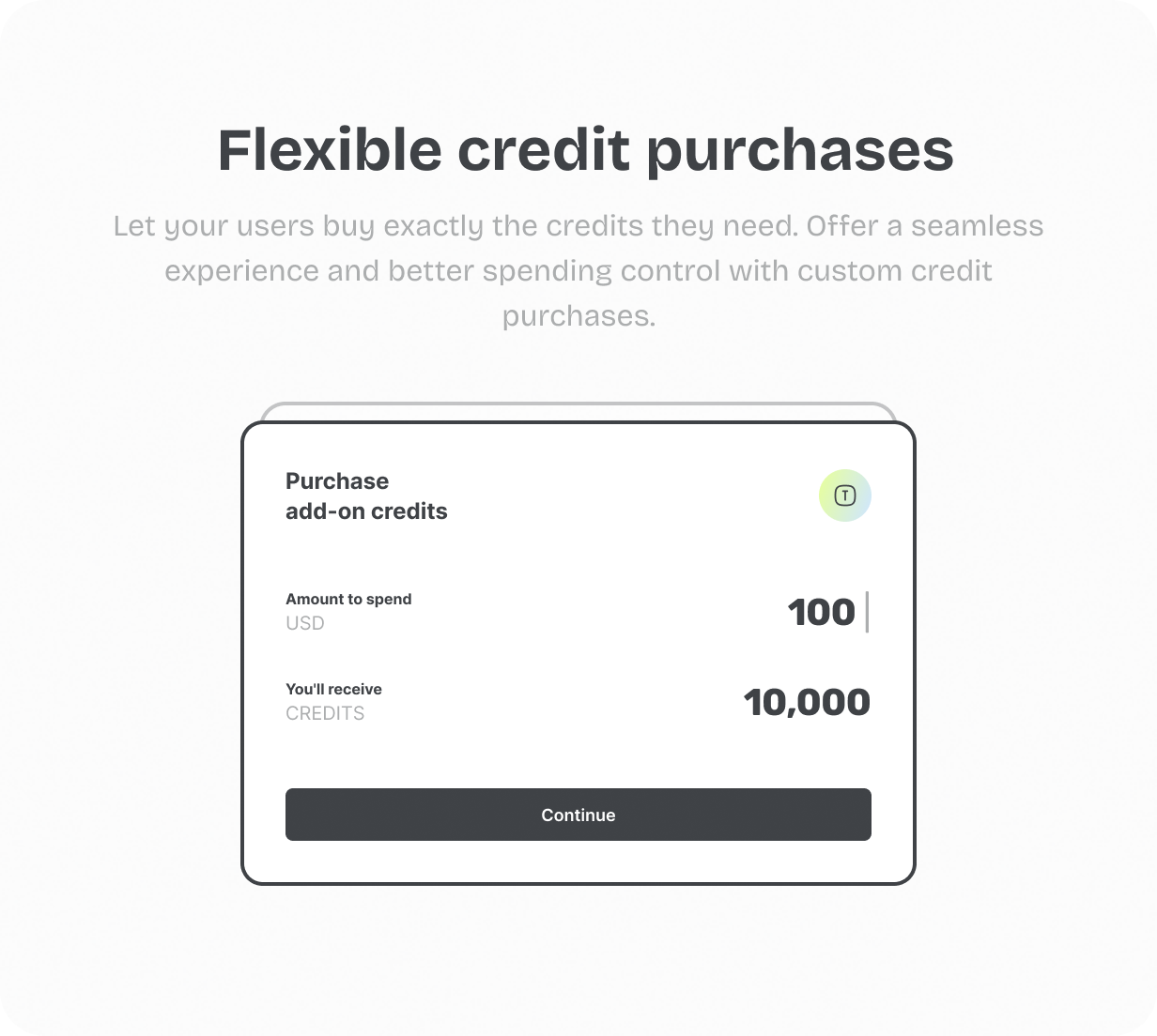Flexible credit purchases @heyaikeedo #aikeedo