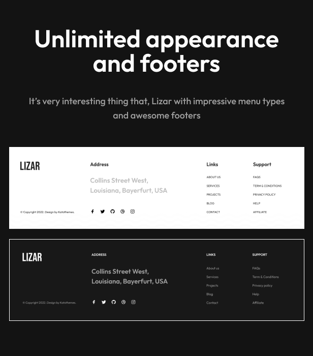 Lizar - Creative Portfolio WordPress Theme - 6