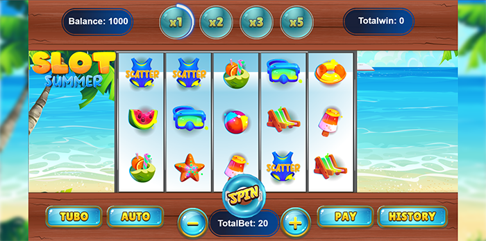 Slot Summer - HTML5 Game - 1