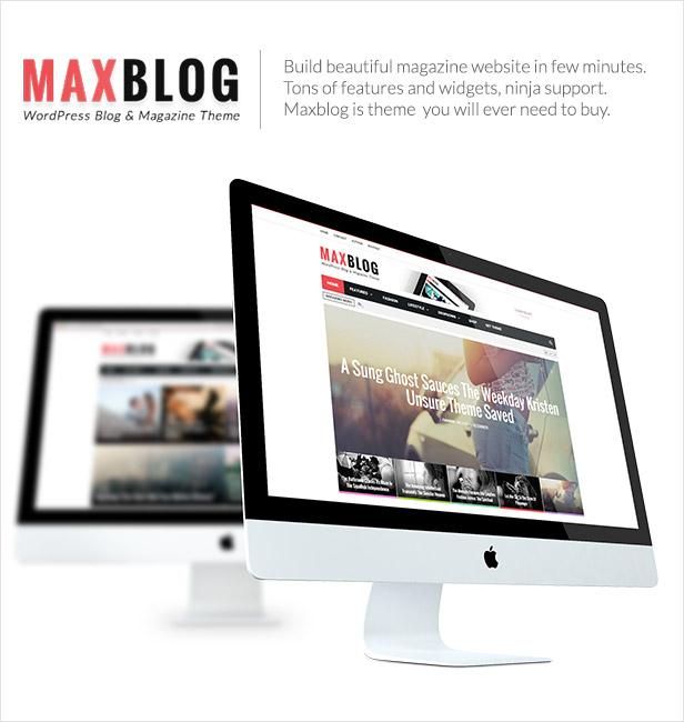 MaxBlog - Flat News Magazine Blog WordPress - 1