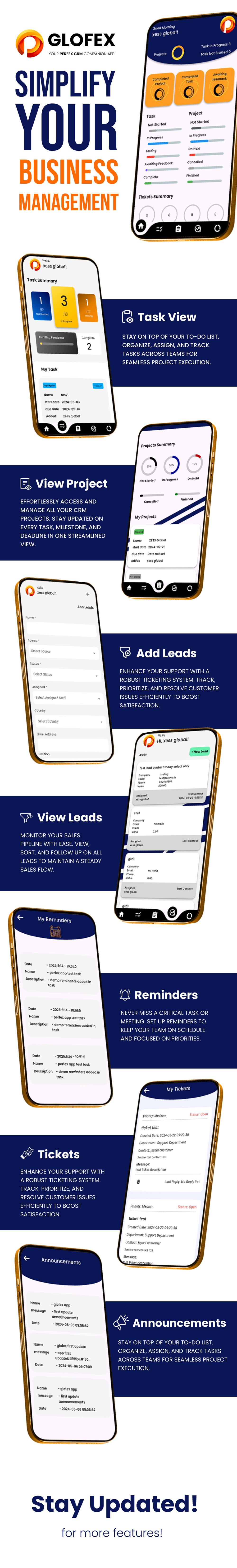 Glofex Admin/Employee Mobile APP for perfex - 5