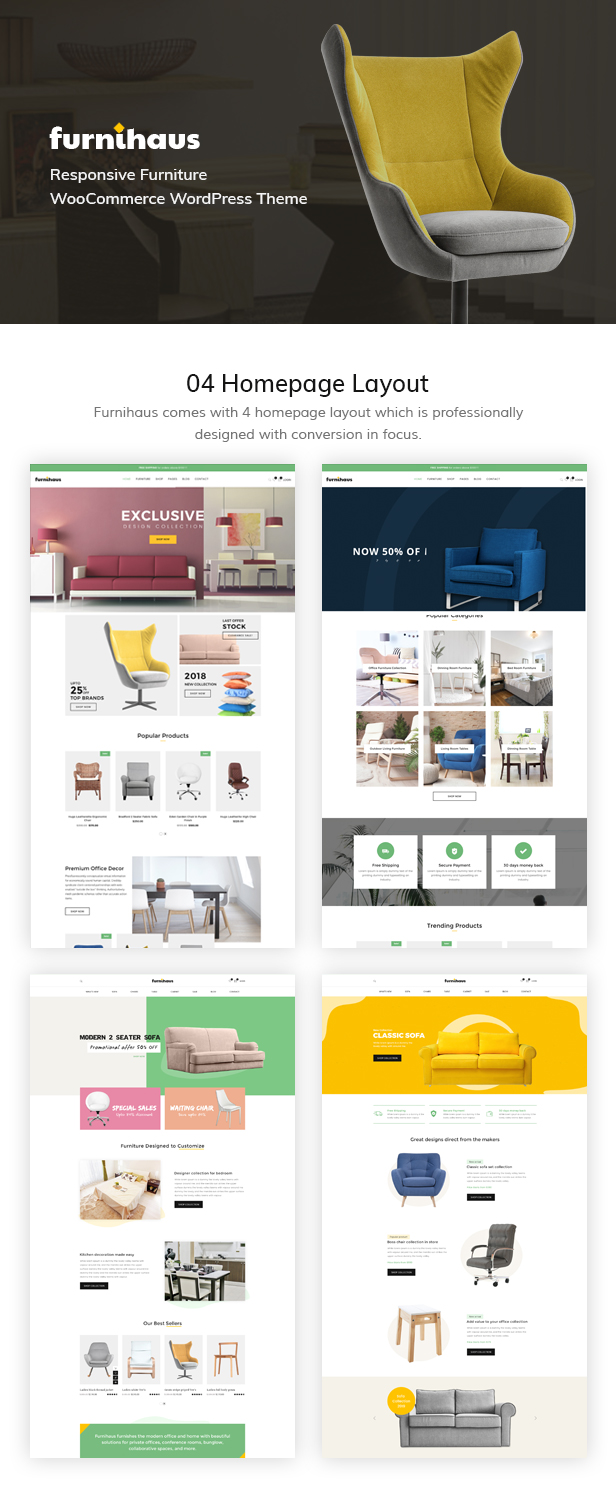 Furnihaus - Responsive Furniture WooCommerce WordPress Theme - 5