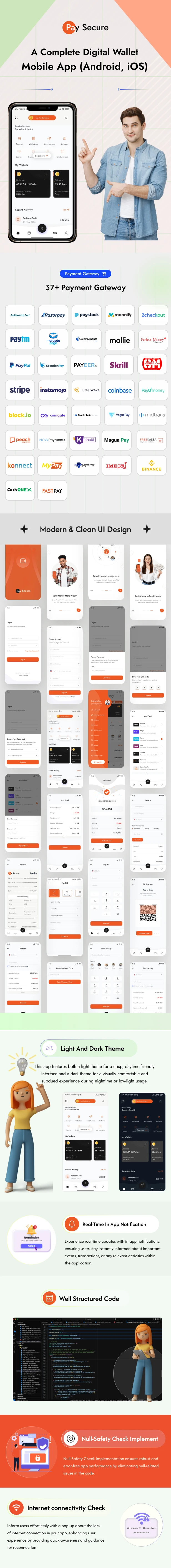 Pay Secure - Digital Wallet Flutter App (Android, iOS) - 3