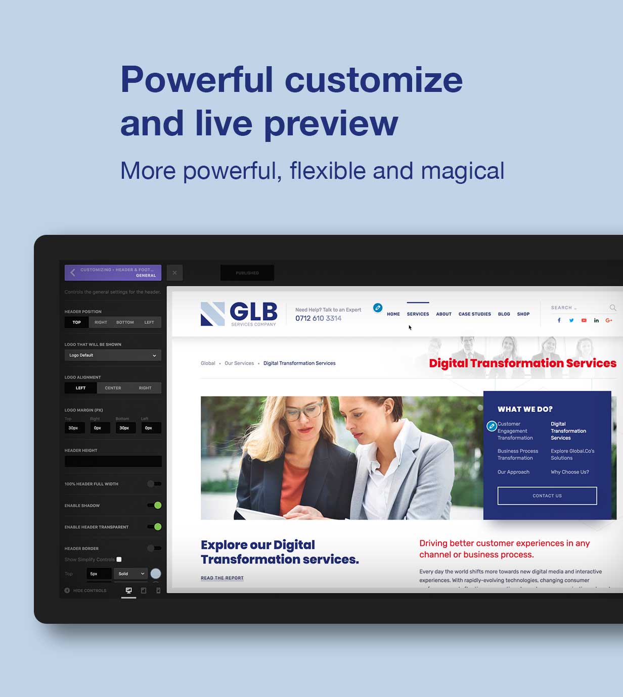 Glb - Responsive Multi-purpose WordPress Theme - 2