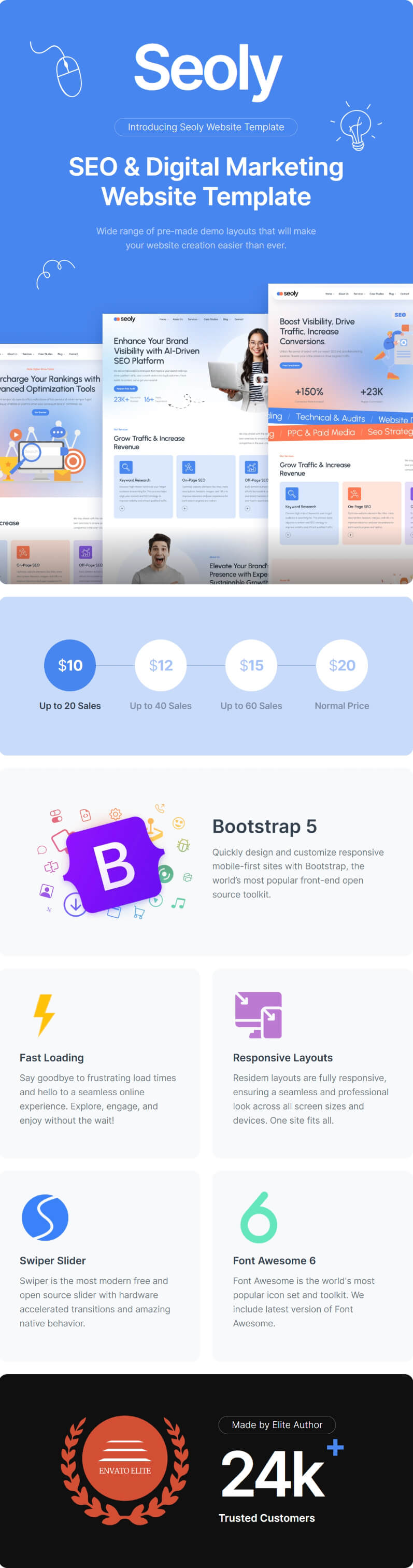 Seoly — SEO & Digital Marketing Website Template - 1