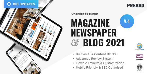 PRESSO - Clean & Modern Magazine Theme
