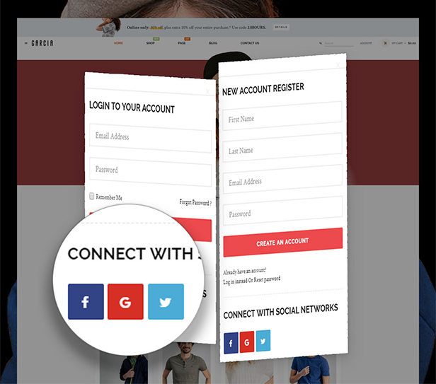 Quick Social Login