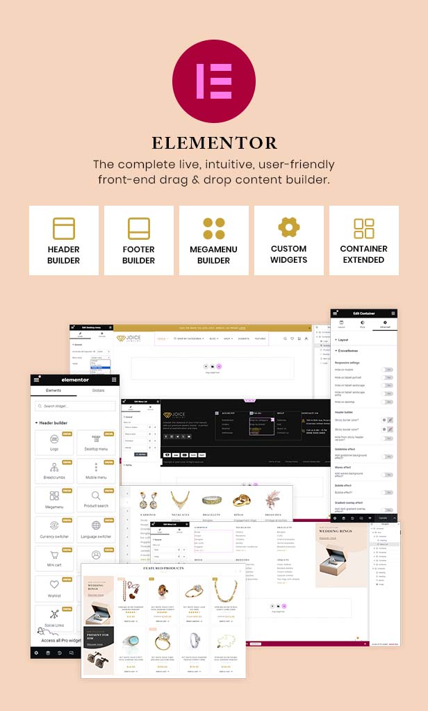 Joice Jewelry Store - Jewelry & Watches WordPress Theme