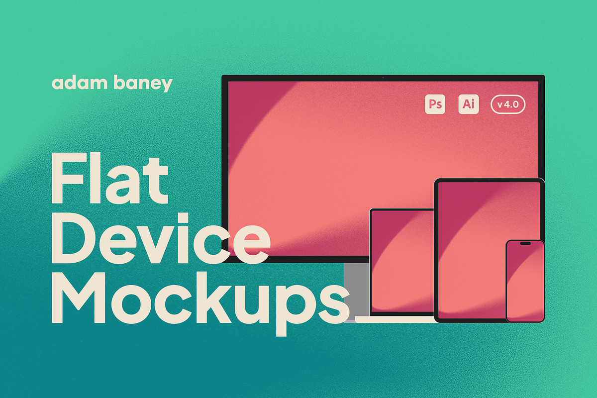 Flat Device Mockups