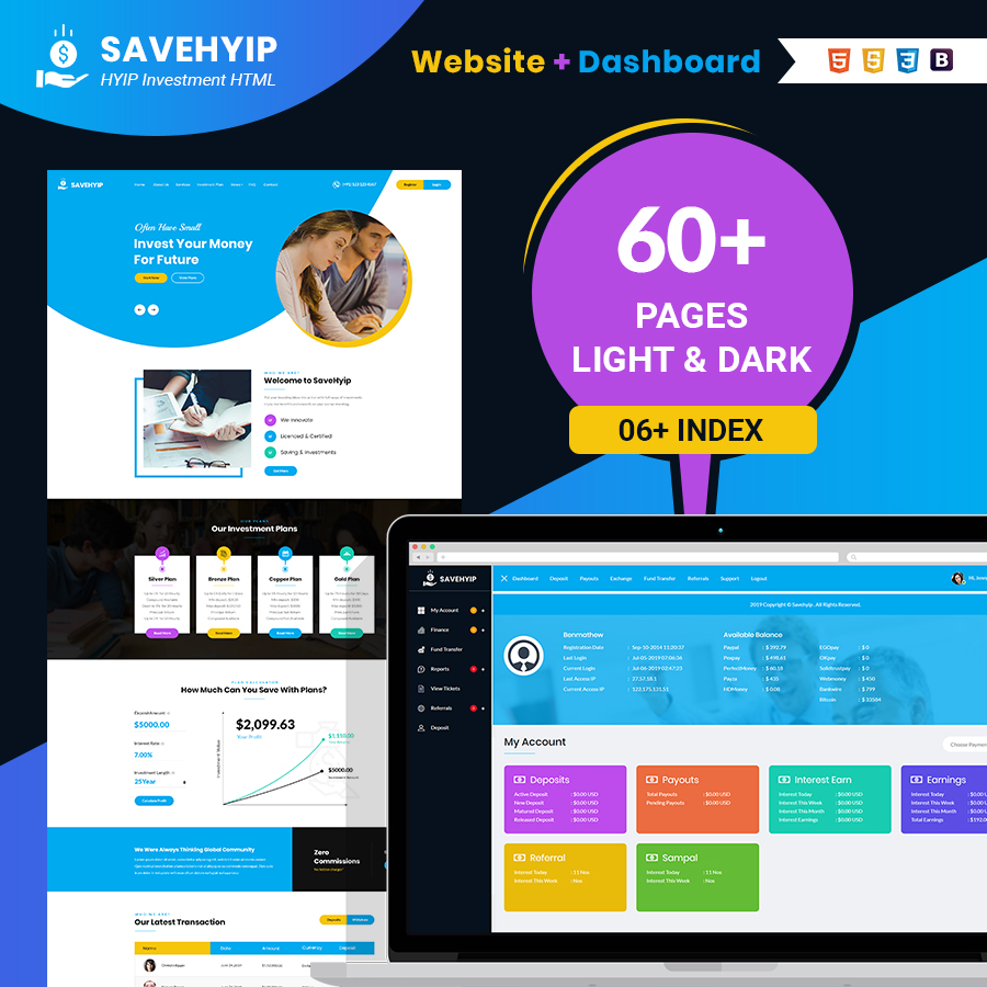 SaveHyip | HYIP Investment Business Website HTML5 Template - 4