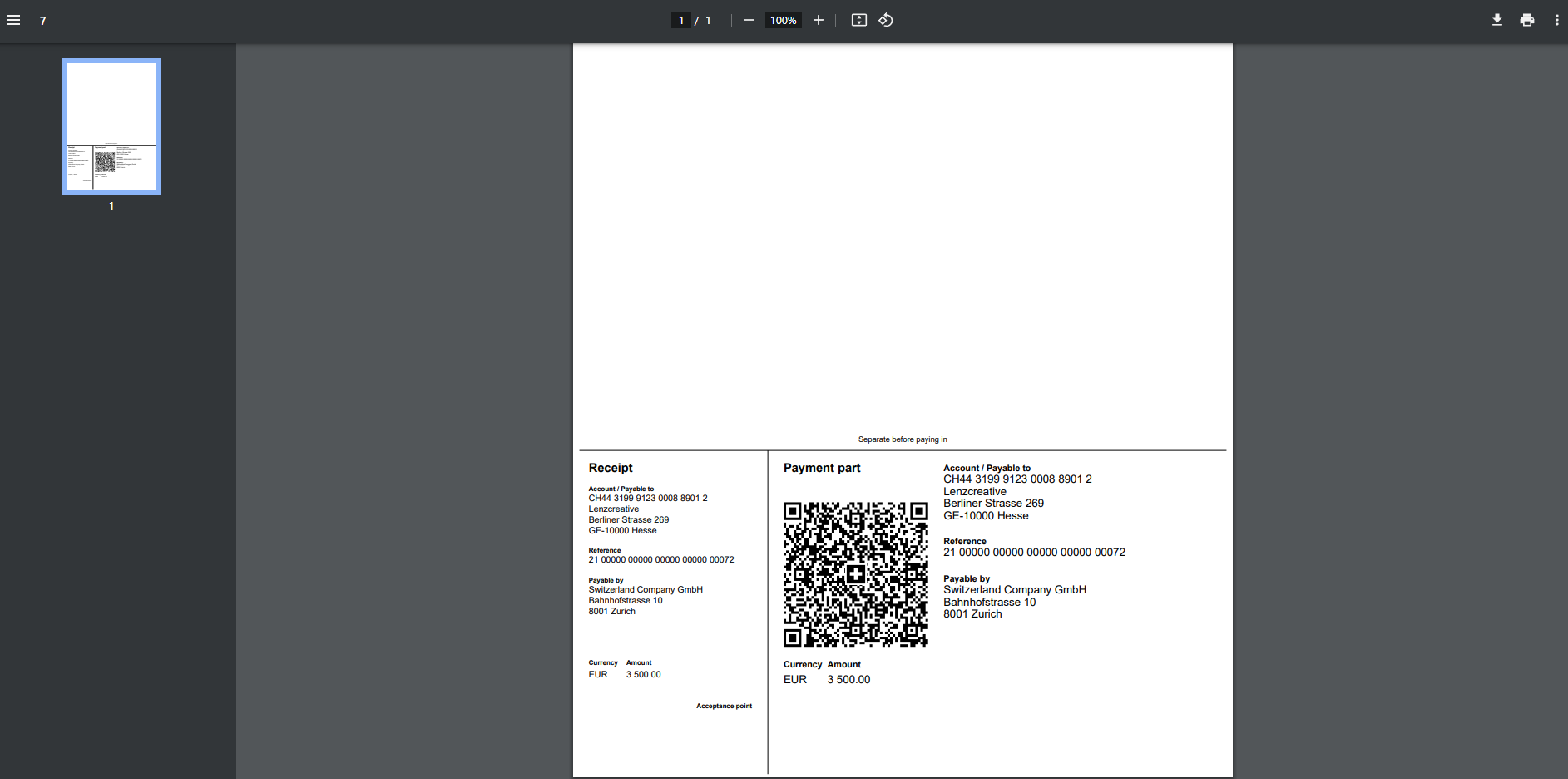 Swiss QR Bill Module For Perfex CRM - 3