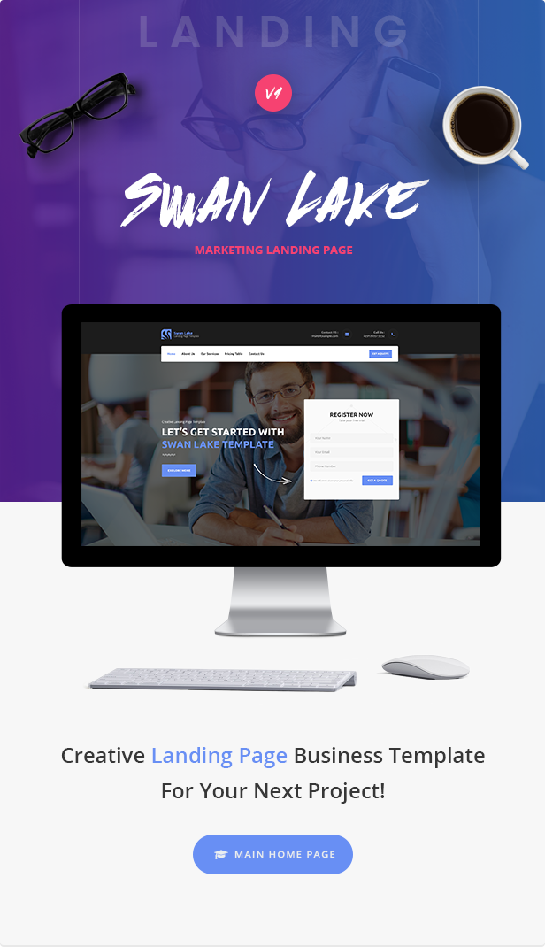 Swan Lake - Marketing Landing Page - 2