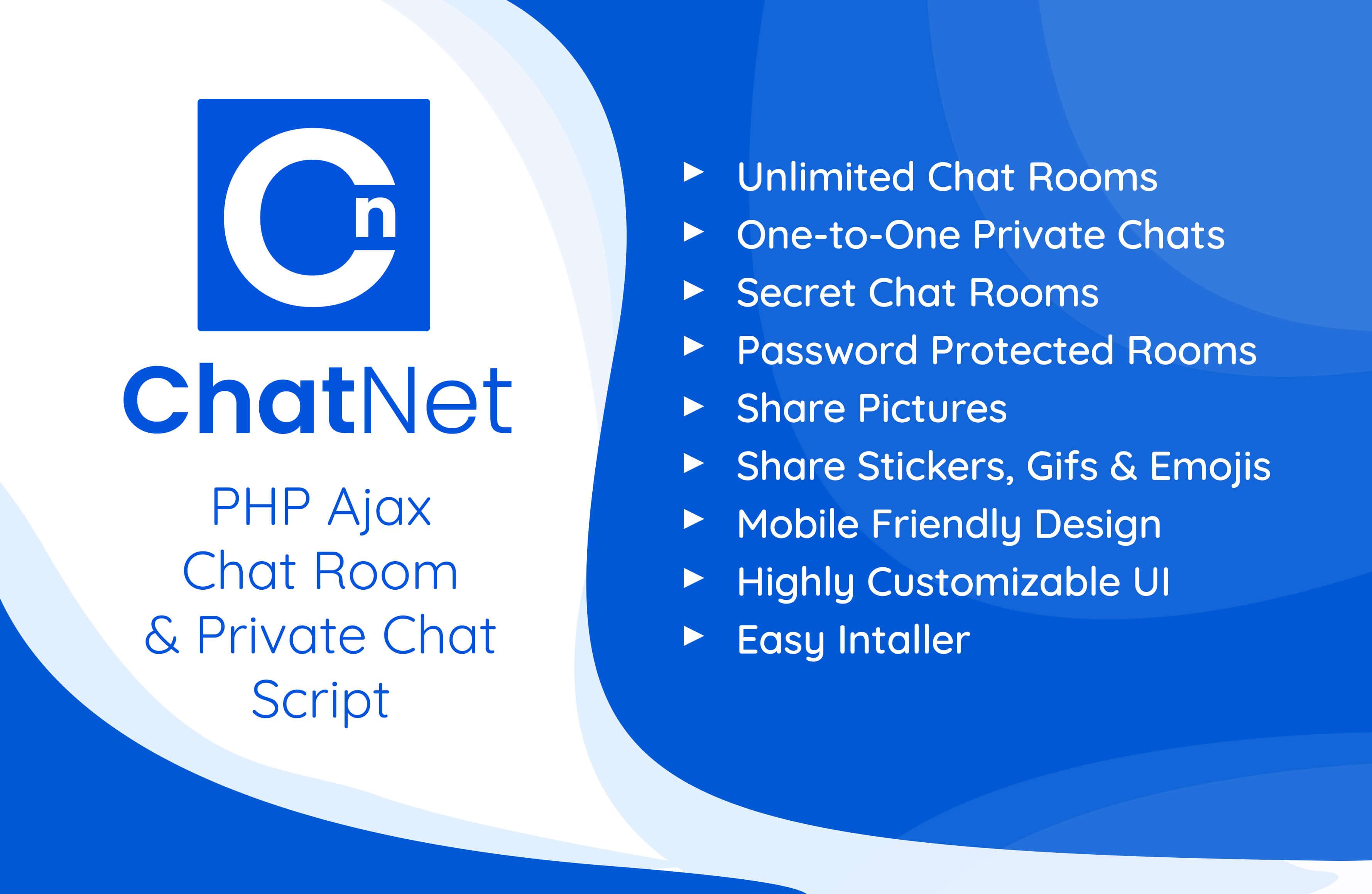 ChatNet - PHP Ajax Chat Room & Private Chat Script - 2