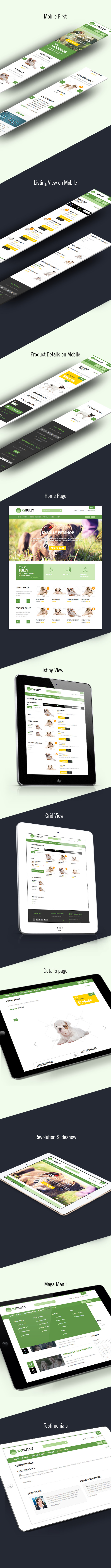 Joomla template for pet store