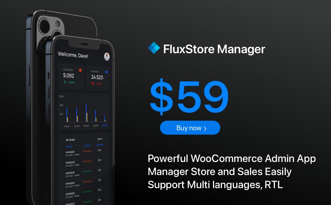 Flutter Component: FluxStore Manager - Flutter Vendor App