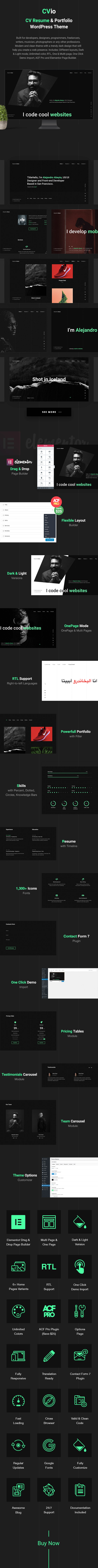 CV Resume WordPress Theme