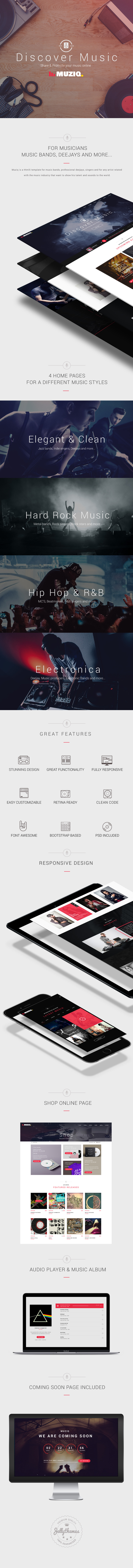 Muziq - Music Band & Musician Template - 1