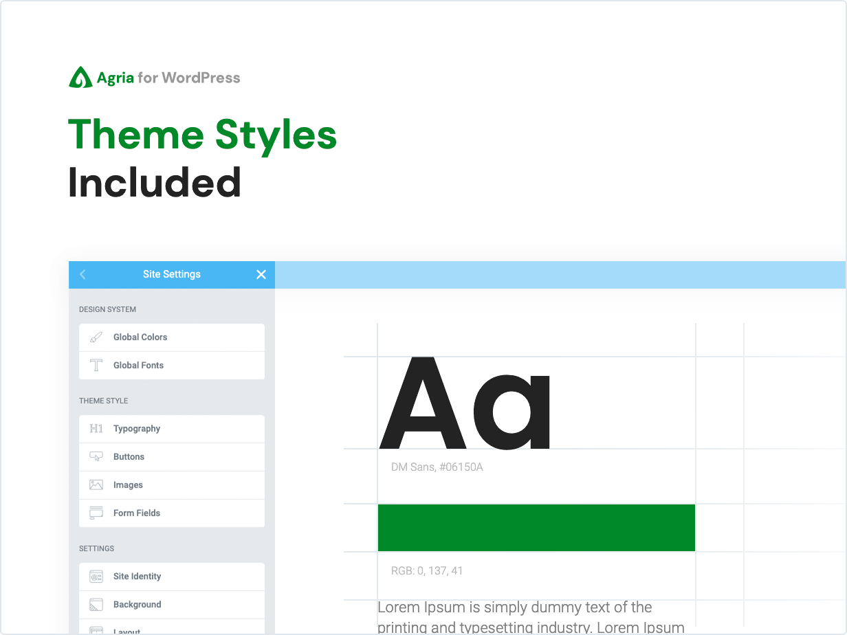 Theme Styles Included