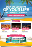 Travel Agency Holidays Promotion Flyer Template