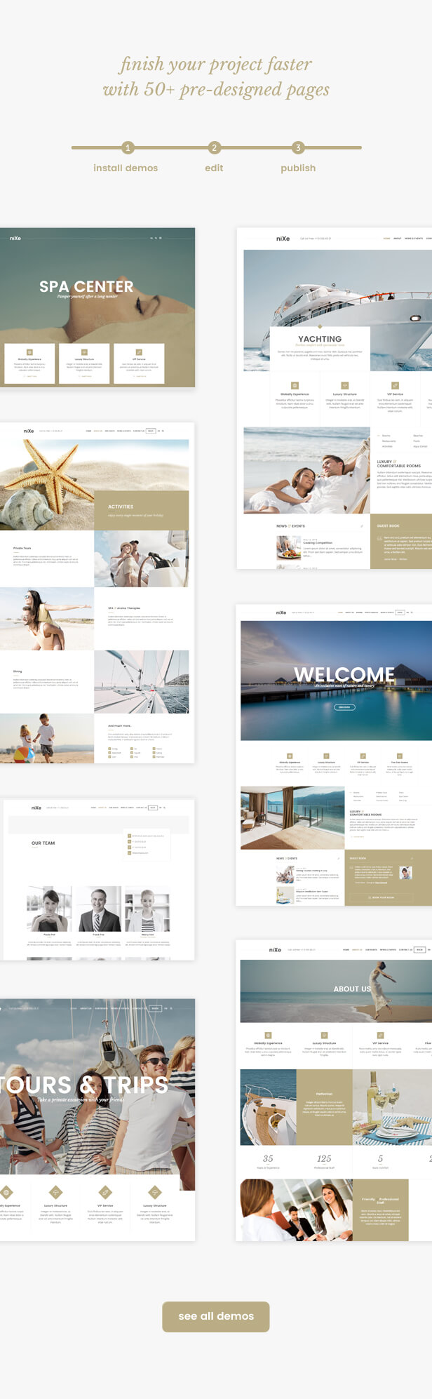 Nixe | Hotel and Yachting WordPress Theme - 5