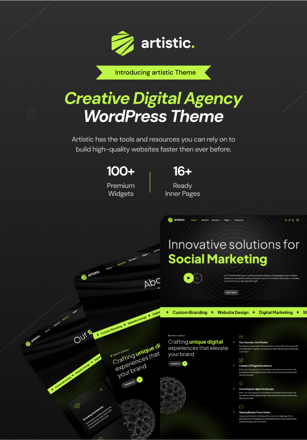 Artistic - Digital Marketing Agency WordPress Theme