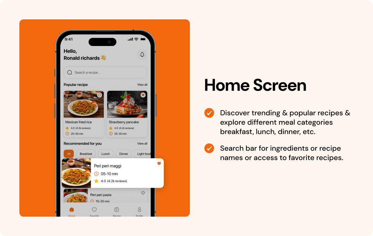 Recipe Full App in Flutter with NodeJs Backend | Cooking Guide App in Flutter - 13