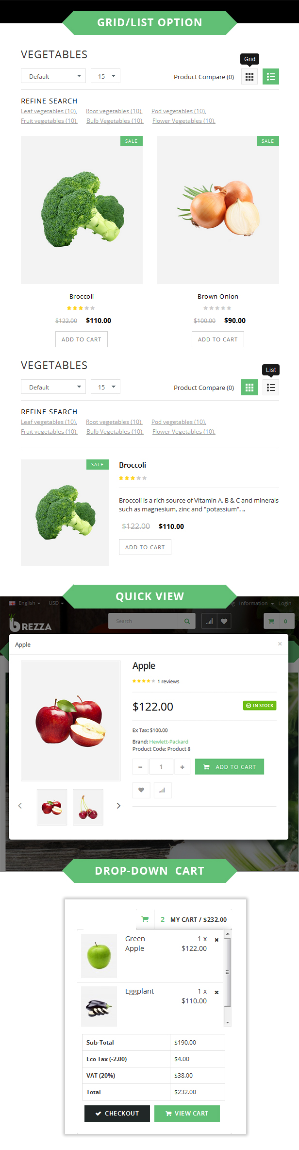 fruits shop opencart