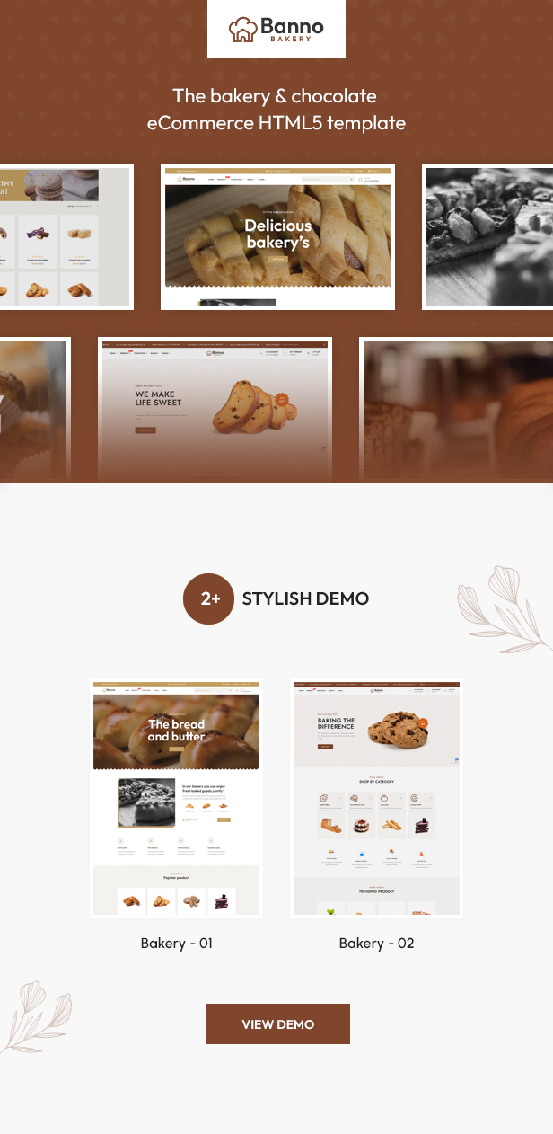 Banno - The Bakery & Chocolate eCommerce HTML5 Template - 2