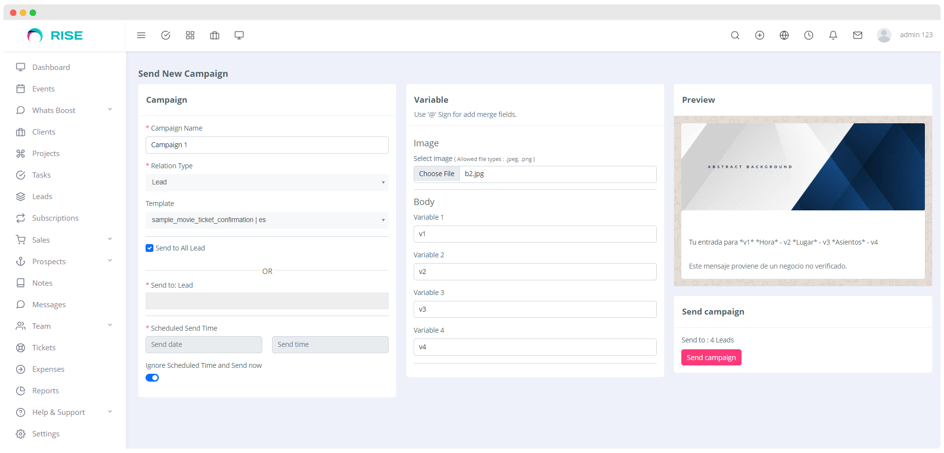 WhatsBoost - WhatsApp Marketing, Bot & Chat Plugin for Rise CRM - 16