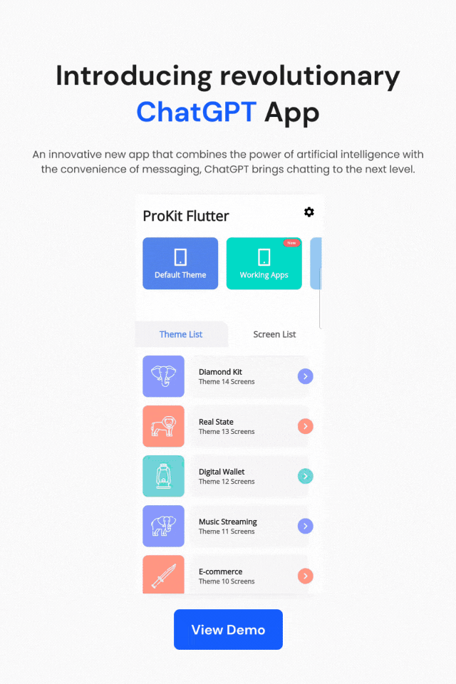 ProKit Flutter - Best Selling Flutter UI Kit with Chat GPT App - 13