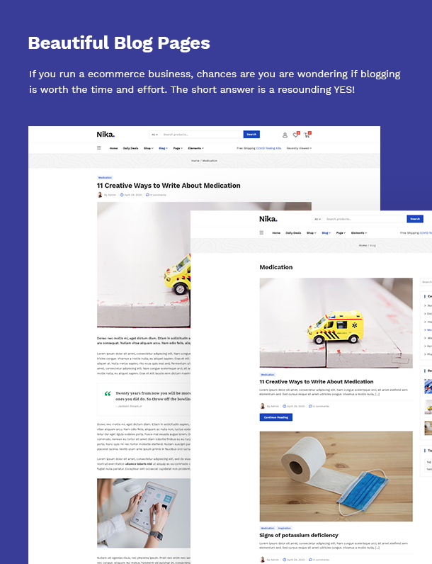 Nika - Medical Elementor WooCommerce Theme - 19