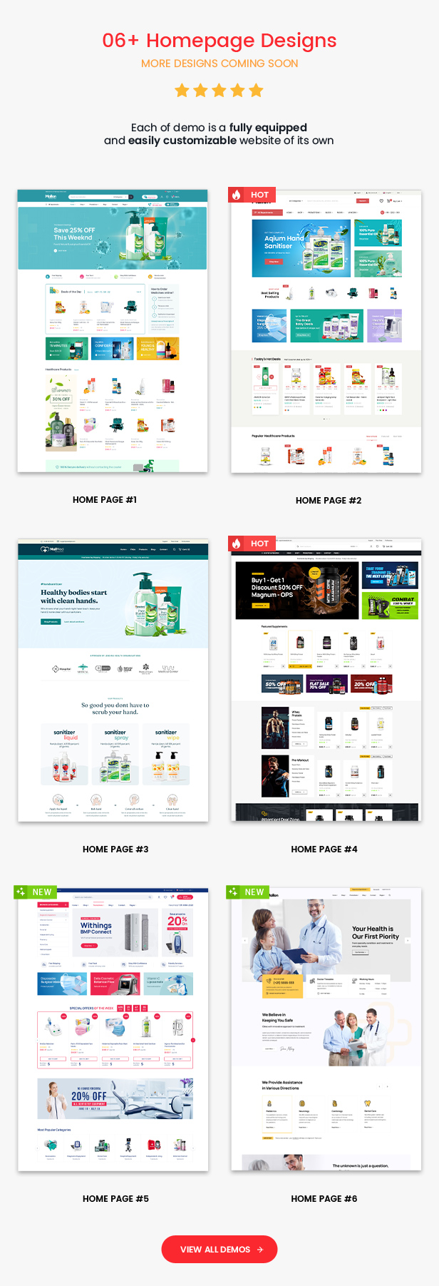 Mallon - Medical Store Elementor WooCommerce WordPress Theme