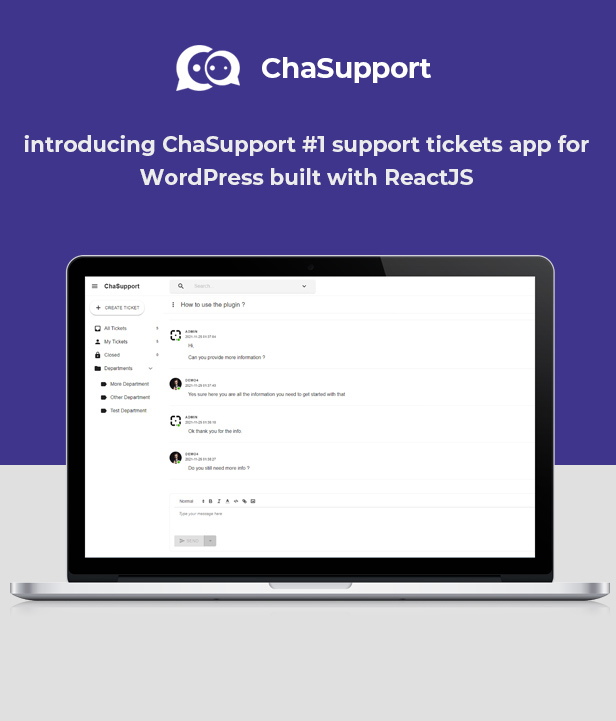 ChaSupport - Support Tickets System APP - 1