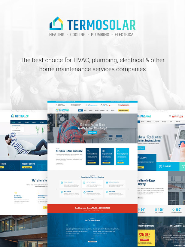 Termosolar - Maintenance Services WordPress Theme