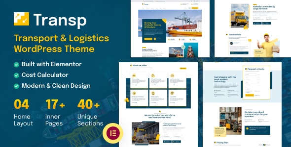GO Courier– Delivery Transport WordPress Theme - 2