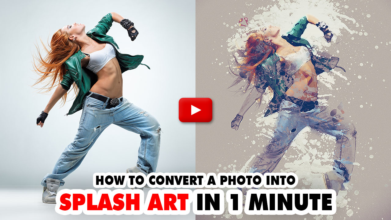 Splash Art Photoshop Action - 1