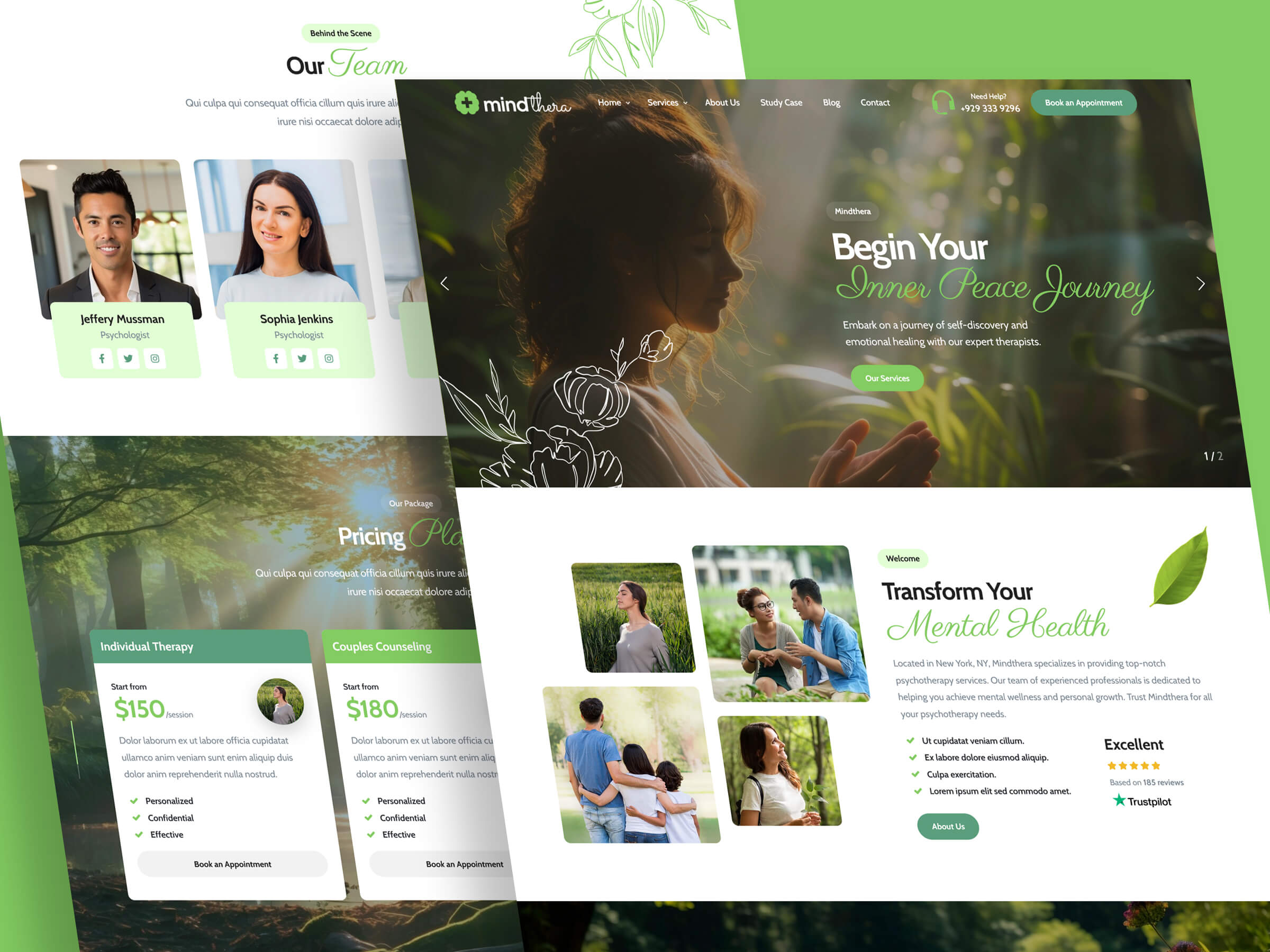 Mindthera - Psychology and Counseling Website Template - 3