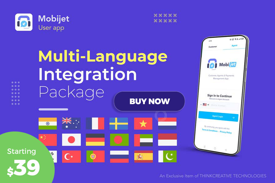 Mobijet ADMIN - Manage & Monitor Agents, Customer & Payments | Android & iOS Flutter app - 1