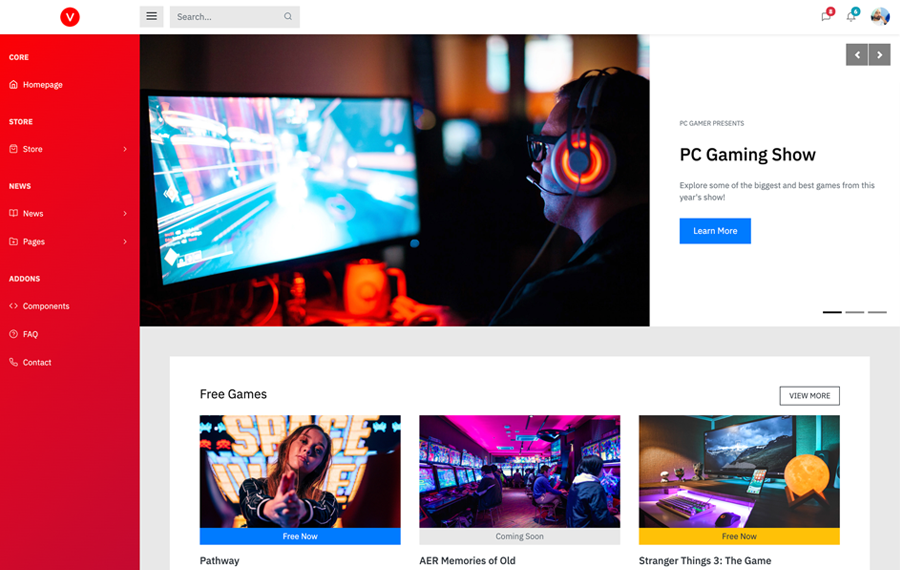 VIDOE - Video Streaming Website HTML, React Template