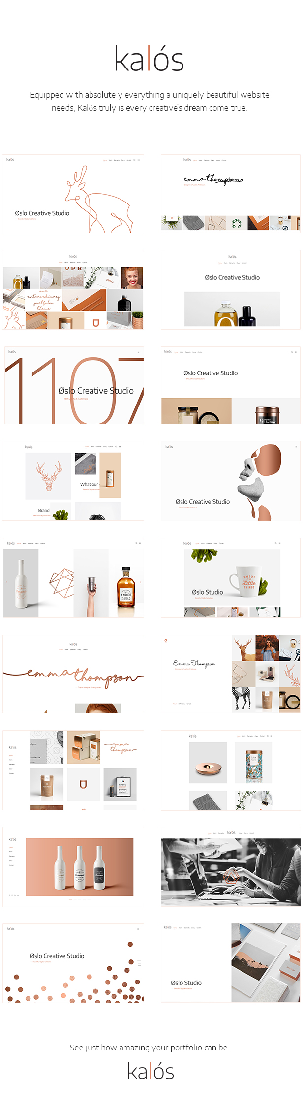 Kalόs - Portfolio WordPress Theme - 1