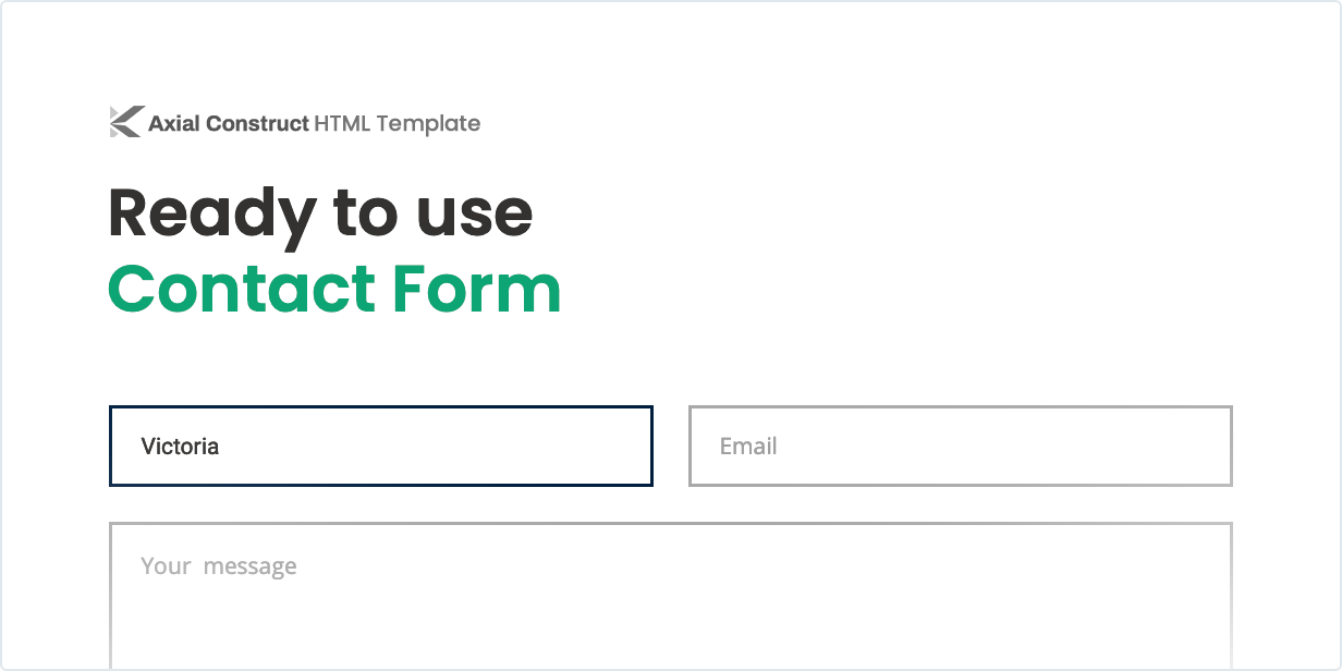 Ready to use Contact Form