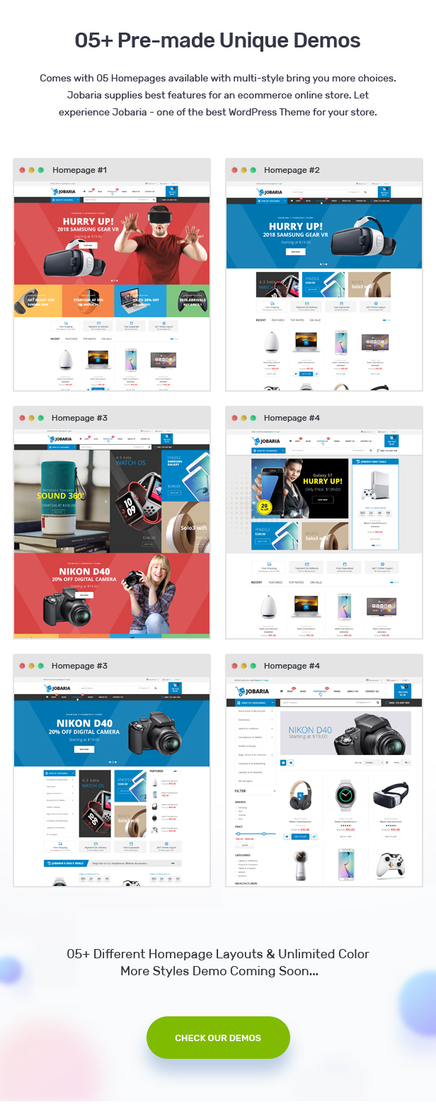 Jobaria - Technology Theme for WooCommerce WordPress