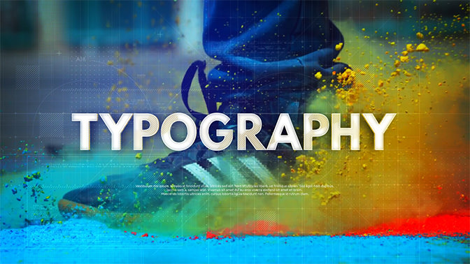 Technology Typography - Broadcast Intro - 2