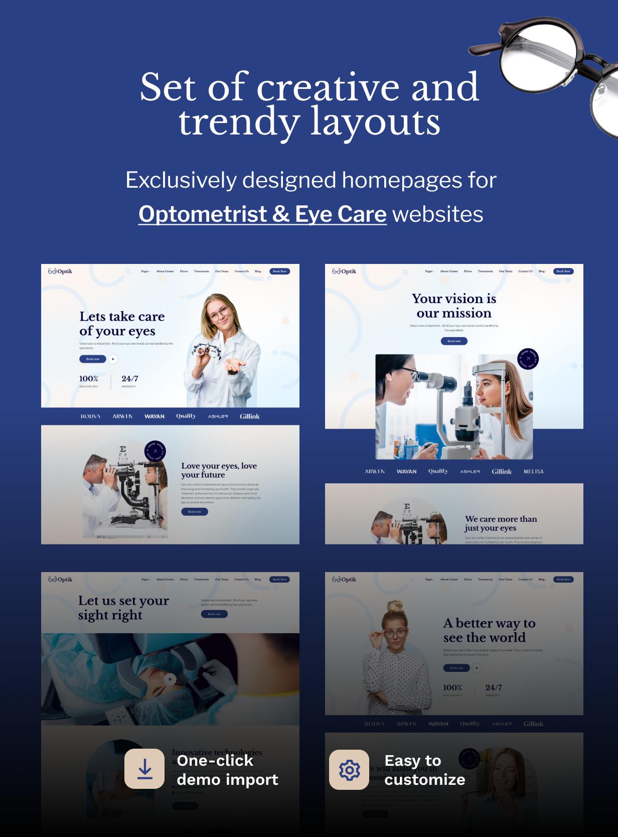 Optik - Optometrist & Eye Care WordPress Theme
