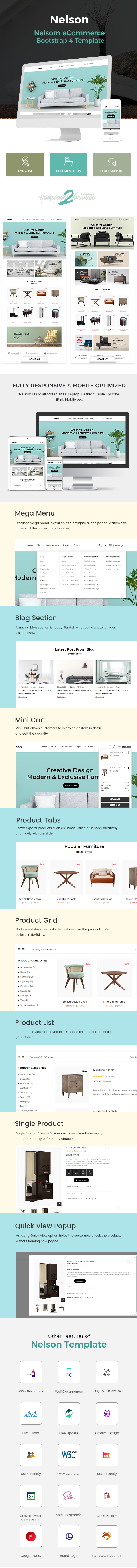 Nelson - Furniture Store eCommerce HTML Template - 1